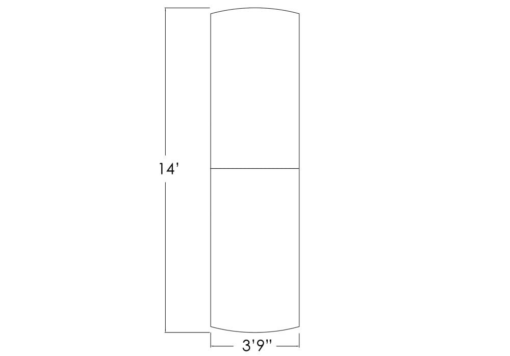SKUTCHI DESIGNS INC. 14 Person Modular Arc Rectangle Conference Table | Square Metal Base | Harmony Series | 14' | White Cypress SKUTCHI DESIGNS INC.