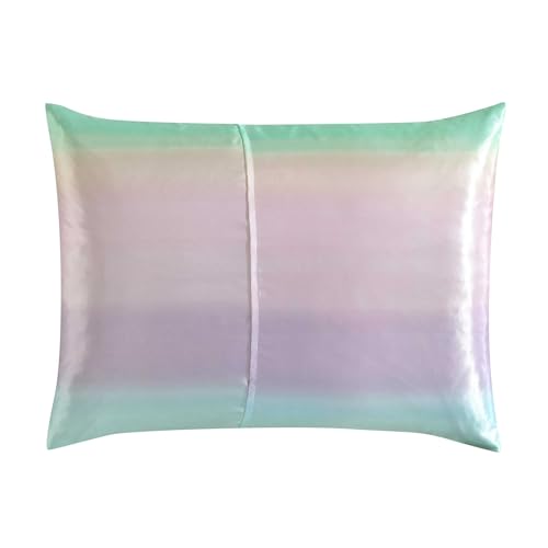 Betsey Johnson - Twin Duvet Cover Set, Smooth Satin Bedding with Matching Sham, Inside Corner Ties for Secure Fit, Dorm Essentials (Pastel Ombre Purple) Betsey Johnson