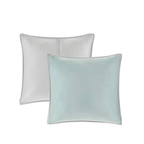 510 DESIGN Cozy Comforter Set - Geometric Honeycomb Design, All Season Down Alternative Casual Bedding with Matching Shams, Decorative Pillows, King(104"x92"), Seafoam/Grey 8 Piece 510 DESIGN