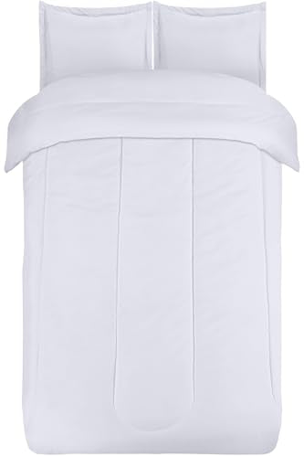 Utopia Bedding White Kids Comforter Set with 2 Pillow Shams, 3 Piece Soft Microfiber Twin Bed Comforter with Pillow Shams, Printed Kids Bedding for Boys and Girls, Lightweight, Breathable,Easy Care Utopia Bedding