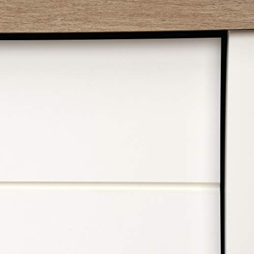 Sauder Cottage Road 4-Drawer Chest, Soft White finish, L: 32.44" x W: 19.29" x H: 44.92" Sauder