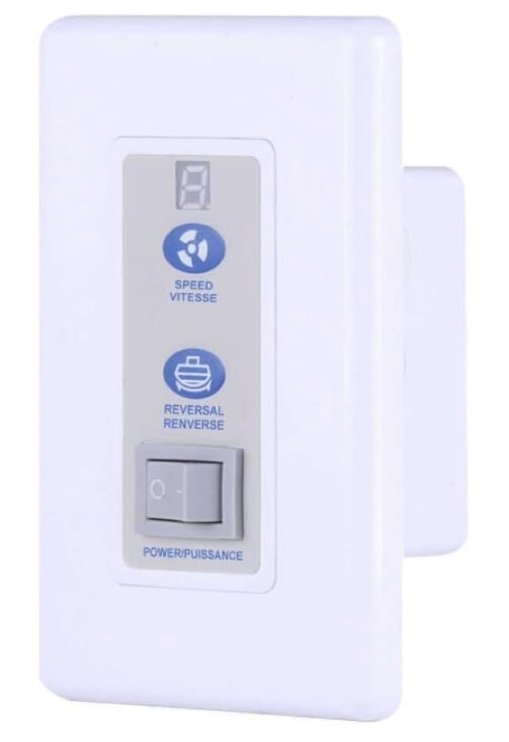 48" Black Industrial Ceiling Fan – High-Performance DC Motor – Wall Control – Ideal for Gyms, Studios, Shops & Commercial Spaces Canarm