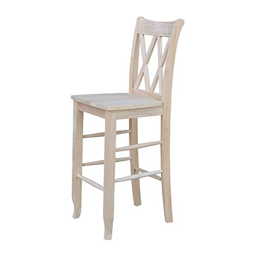 International Concepts 29-Inch Double X Stool, Unfinished IC International Concepts
