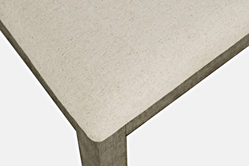 Jofran Telluride Eight Piece Rustic Distressed Pine 127" Extendable Dining Set with Bench, Driftwood Grey Jofran Inc.