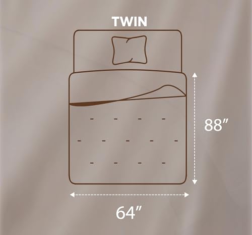 Utopia Bedding Comforters Twin Size, All Season Duvet Insert, Down Alternative Twin Comforter with Corner Tabs, Machine Washable Bed Comforter 64 x 88 Inches (White) Utopia Bedding