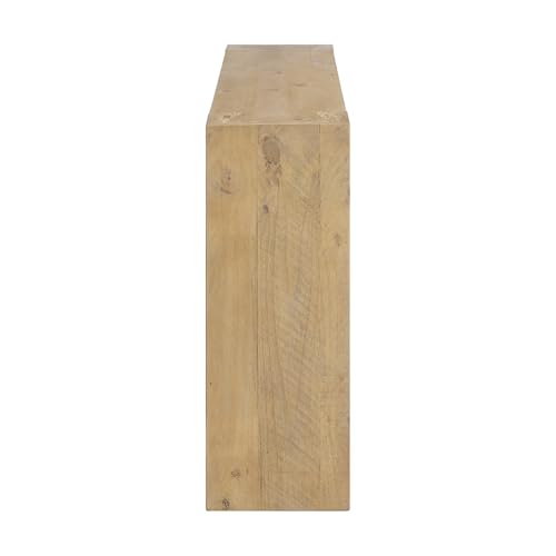 Alaterre Furniture Stockyard Solid Wood Console Table - 56 Inch Modern Farmhouse Entryway Table - Easy Assembly Living Room Furniture for Behind The Couch, Entryway, or Hallway (Light Oak) Alaterre Furniture