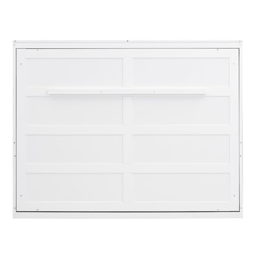 Harper & Bright Designs Queen Size Murphy Bed, Wall Bed, No Box Spring Needed, White Harper & Bright Designs