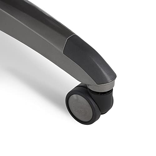 Serta® Lautner Executive Home Office Desk Chair, Ergonomic High-Back with Adjustable Lumbar and Body Pillows, SmartLayers™ and ComfortCoils® Technology, Mesh and Bonded Leather, Black and White Serta