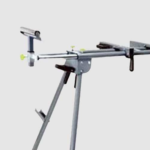Master Mechanic Lightweight Adjustable Folding Miter Saw Stand with 300 Pound Maximum Load Capacity and Wheels for Easy Transport, Black INTRADIN (SHANGHAI) IMPORT & EXPORT