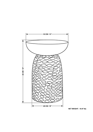 SIMPLIHOME Boyd SOLID MANGO WOOD 13 inch Wide Round Contemporary Wooden Accent Table in Warm Dark Brown, Fully Assembled, for the Living Room and SIMPLIHOME