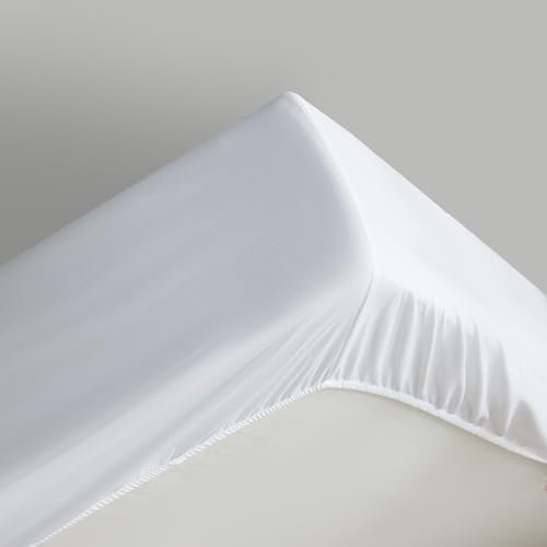 Maple&Stone Twin Fitted Sheet Only - Bulk Pack of 6 Bottom Sheets - Premium Soft & Breathable, Brushed Microfiber Fabric for Twin Size (White) Maple&Stone