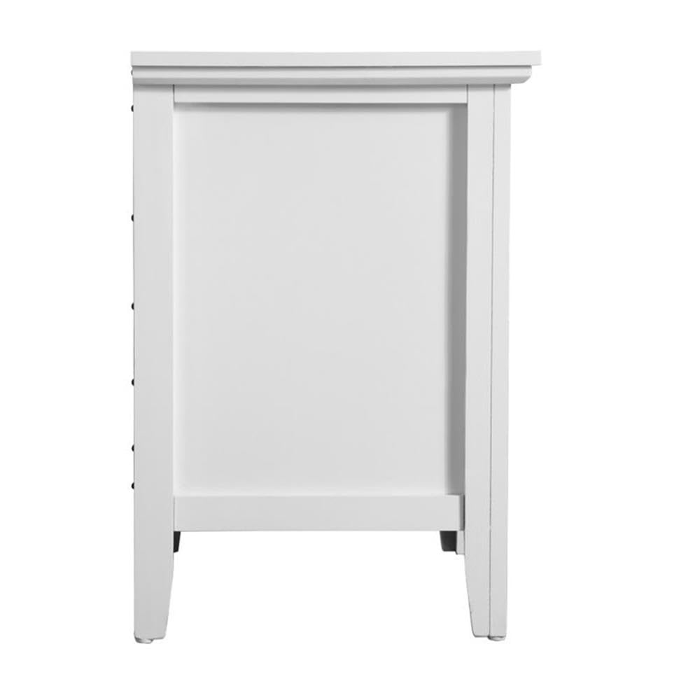 Glory Furniture Hammond 3 Drawer Nightstand in White Glory Furniture