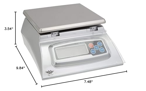 Bakers Math Kitchen Scale by My Weight - KD8000 , Silver My Weigh