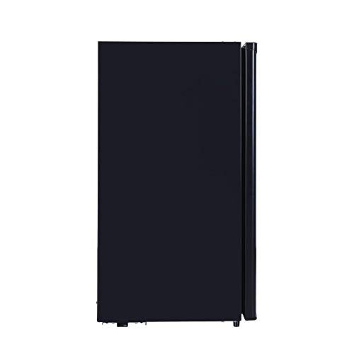 RCA RFR321-B-Black-COM RFR321 Single Mini Refrigerator-Freezer Compartment-Adjustable Thermostat Control-Reversible Doors-Ideal for Dorm, Office, RV, Garage, Apartment-Black Cubic Feet, 3.2 CU.FT RCA