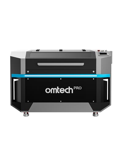 OMTech Pro 130W CO2 Laser Engraver, 55" x 35" Laser Cutter with Built-in Water Chiller 1,200 mm/s Speed, 4 Way Pass Air Assist, Autofocus Laser Cutting Engraving Etching Machine for Wood Glass OMTech