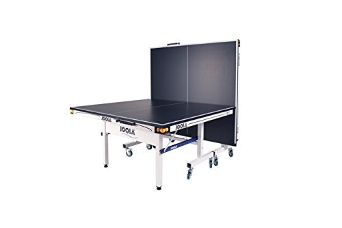 JOOLA Rally TL Professional MDF Indoor Ping Pong Table w/ Quick Clamp Table Tennis Net & Post Set - 10 Minute Easy Assembly - Corner Ball Holders - Tournament Quality - Includes Playback Mode JOOLA