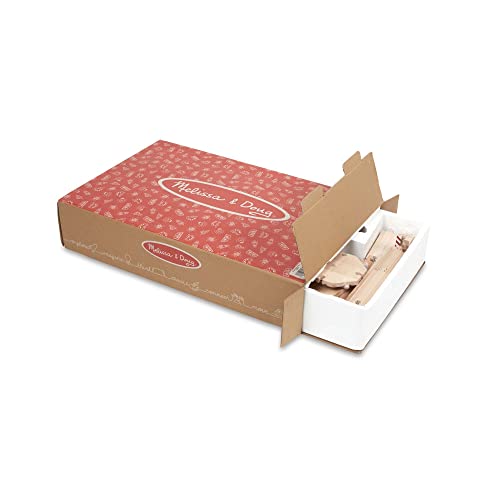 Melissa & Doug Wooden Railway Set, 130 Pieces - Wooden Train Set for Toddlers Ages 3+ Melissa & Doug