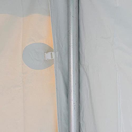 TentandTable 8' x 40' Premium Blockout Solid Sidewall Kit for High Peak Frame for Commercial Outdoor Party & Pop Up Canopy Tents, 16 oz PVC White Vinyl, Single Side Wall, Wall Only, Tent Not Included TentandTable