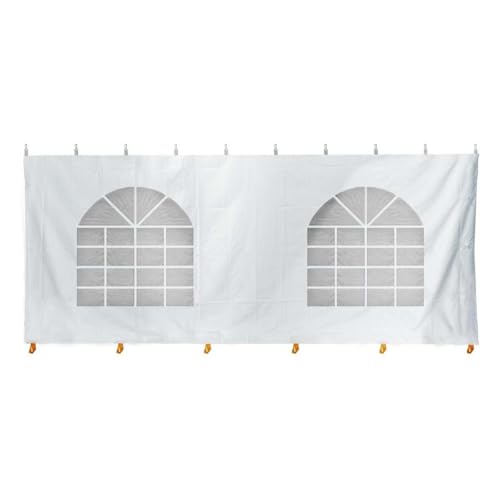 TentandTable Standard Cathedral Tent Sidewall, 7-Foot by 15-Foot, Waterproof Sidewalls for Commercial Party & Canopy Tents, UV Resistant & Removable, 14oz Translucent Vinyl, Tent Not Included TentandTable