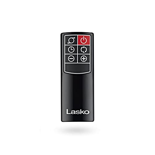 Lasko Oscillating Digital Ceramic Tower Heater for Large Rooms, with Adjustable Thermostat, Timer and Remote Control, 29 Inches, 1500W, Black, 5586 Lasko