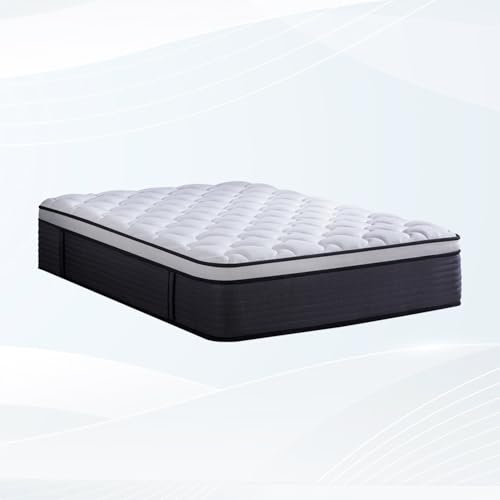 10 Inch King Mattress, Memory Foam Hybrid Mattress, Motion Isolation Pocket Spring Bed in a Box, Medium Firm for Pressure Relief, Breathable Pillow Top, CertiPUR-US Certified Marine Moon