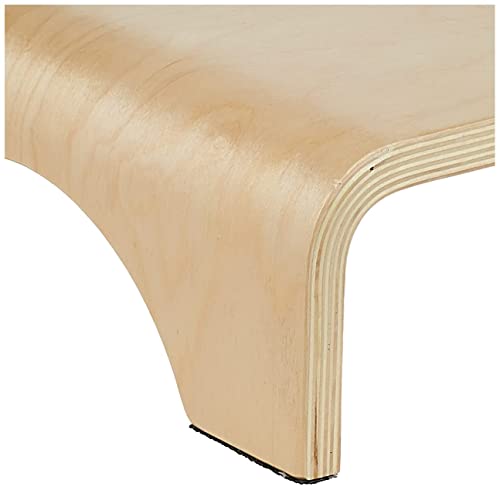 EARTHLITE Wooden Step Stool - 4'' High, Large Surface, Strong & Stable Bed Step, Foot Stool, Massage Step-Up Earthlite