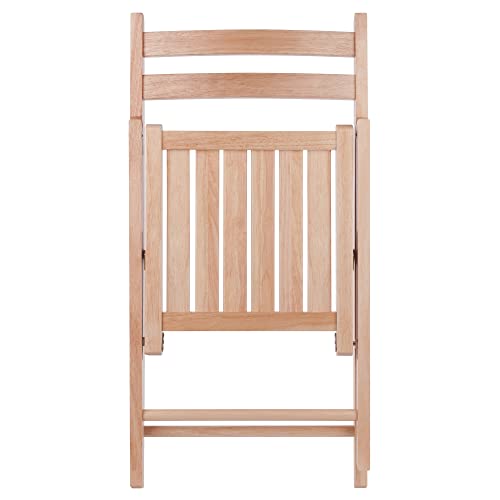 Robin 4-PC Folding Chair Set - Parent,Natural Finish, Set of 4, Wood Winsome