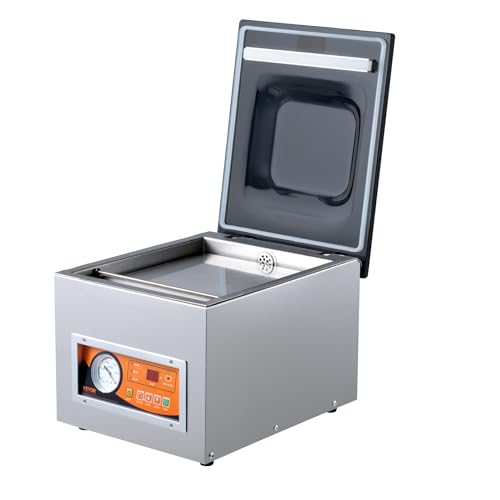 VEVOR Chamber Vacuum Sealer, 260W Sealing Power, Vacuum Packing Machine for Wet Foods, Meats, Marinades and More, Compact Size with 10.2" Sealing Length, Applied in Home Kitchen VEVOR