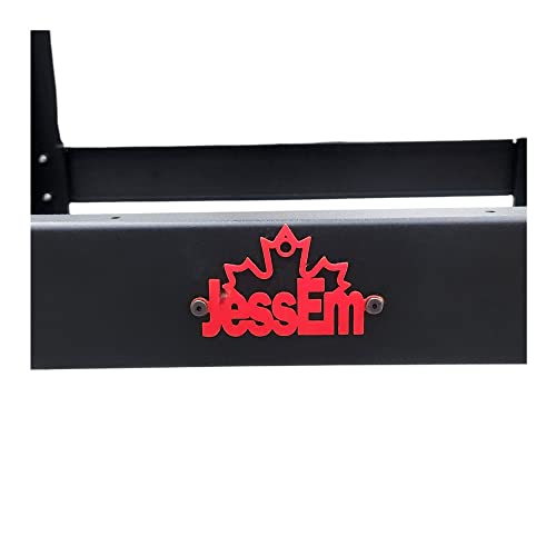 JessEm Strong, Manufactured in-House, Quality Finish and Easy to Assemble Steel Router Table Stand Logo in Red Satin Finish (Black) JessEm