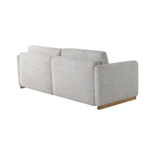 Serta Vail 86" Convertible Sleeper Sofa, Queen Size, Wall-Hugging Dreamglide Mechanism, Dreamcoil Comfort, Boucle Fabric, Ivory Serta