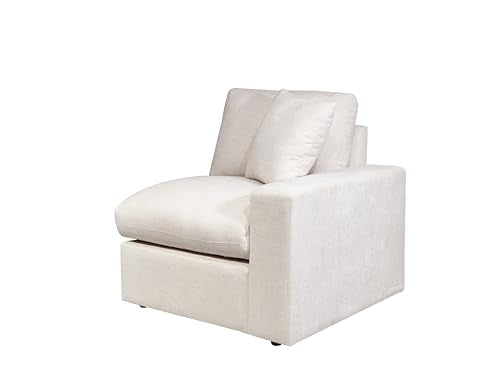 YOPTO 127" Modular Sectional Sofa,Modern Oversized Cloud Couch with Cup Holder&USB Port,7 Seater Convertible L-Shaped Chenille Sofas W/Ottoman,2 Pillows&Storage Box,Comfy Couches for Living Room,Beige YOPTO