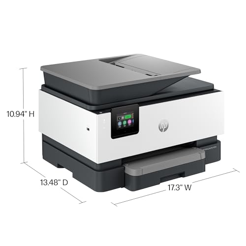 HP OfficeJet Pro 9125e All-in-One Printer, Color, Printer-for-Small Medium Business, Print, Copy, scan, fax,Touchscreen; Smart Advance Scan, 3 months of Instant Ink included HP