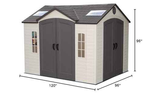 Lifetime 60001 Outdoor Storage Shed, 10 by 8 Feet Lifetime