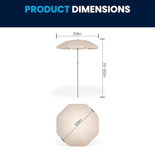 Flash Furniture Nantucket 6-Piece Patio Dining Set with Glass Table, 4 Folding Chairs, and Umbrella, Outdoor Patio Set, Brown Flash Furniture