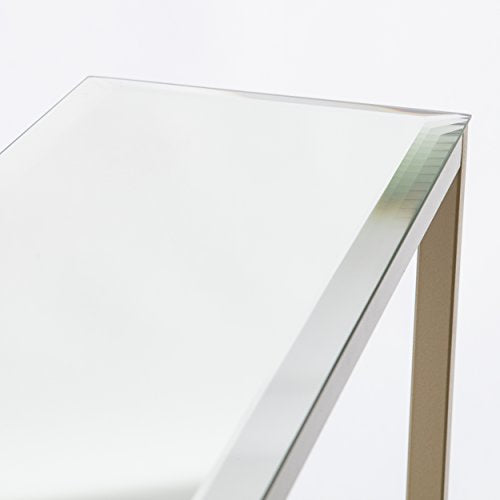SEI Furniture Darrin Narrow Mirrored Top Console Table, 56", Metallic Gold SEI Furniture