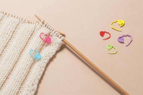 Clover 3033 Quick Locking Stitch Marker Set Multicolor, 3" Height x 3" Length x 1.2" Width Clover
