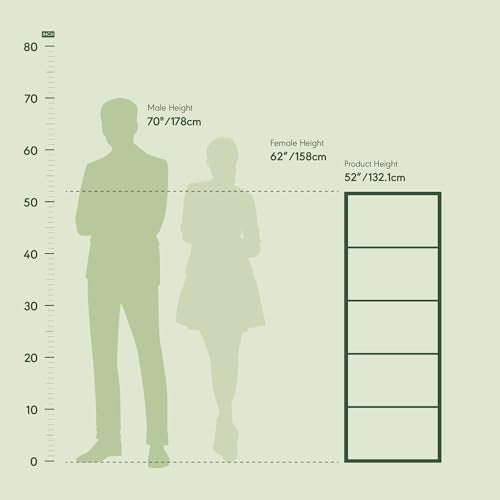 Furinno Luder 5-Tier Open Shelf Bookcase in French Oak Furinno