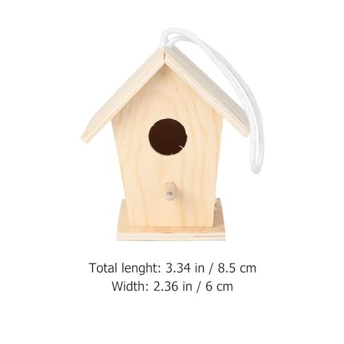 FRCOLOR Nuthatch Bird House Birdhouse Making Craft Supplies Unfinished Wood Birdhouse Kits Birdhouses to Paint Paintable Bird House Small Bird Toys Rural Child Decorations Wooden FRCOLOR