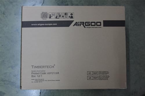 Timbertech ABPST08K Airbrush Compressor Complete Set with Upgraded Cooling Fan and Airbrush Accessories for Airbrushing Hobby, Body Tattoo, Model Painting, Automotive Graphic, Make-up(110-120V) TIMBERTECH