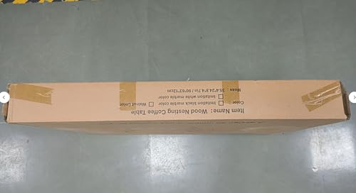 Midcentury Nesting Coffee Table Set of 2, Mid Century Modern Walnut Wood Oval Coffee Tables for Living Room, Compact Coffee Table and Side Table Set for Sofa Bedside Office Balcony or Small Spaces suruim