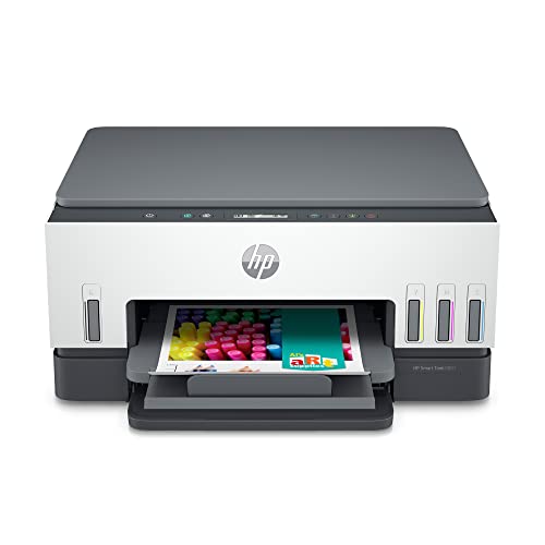 HP Smart -Tank 6001 Wireless Cartridge-Free all in one printer, this ink -tank printer comes with up to 2 years of ink included, with mobile print, scan, copy (2H0B9A) HP