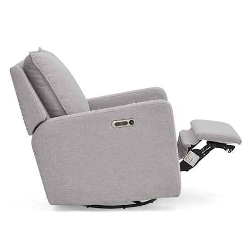 babyGap Harlowe Power Recliner with USB-A & Charging Port by Delta Children - Greenguard Gold Certified – Stain-Resistant Performance Fabric is Oeko-TEX Standard 100 Certified, Ash