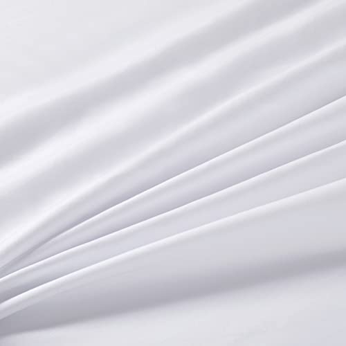 Manyshofu Extra Deep Pocket King Size Sheets - Hotel Luxury 1800 Thread Count Sheets & Pillowcases - Microfiber Bedding Set up to 24" Mattress - Pure White Bed Sheets 18-24 Inch Deep Pockets - 4 Piece