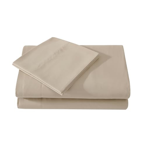 1888 Mills Twin Sheet Set – 3 Piece Bedding – Soft and Shrinkage Resistant Deep Pockets True Classic Microfiber Bed Sheet Set (Tan, Twin) 1888 Mills