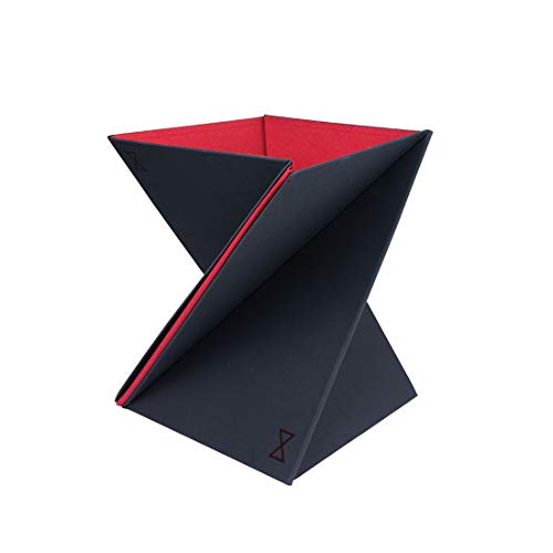 DesignNest Levit8 Portable Standing Desk Work Station Foldable Sit to Stand Laptop Riser, Easy flat to Raised surface Converter, Origami home, office Travel (Medium) DesignNest