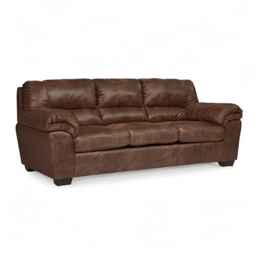 Signature Design by Ashley Bladen Faux Leather Sofa, Brown Signature Design by Ashley