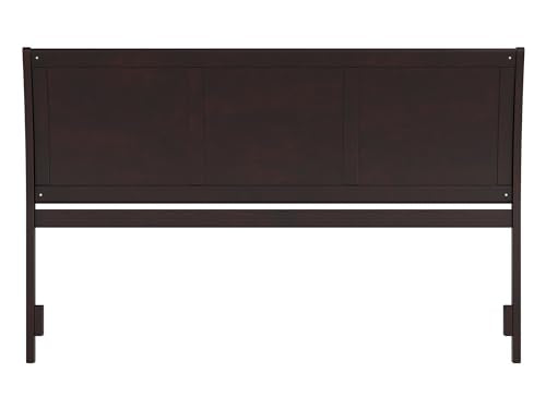 AFI Portland King Sleigh Solid Wood Panel Headboard in Espresso AFI