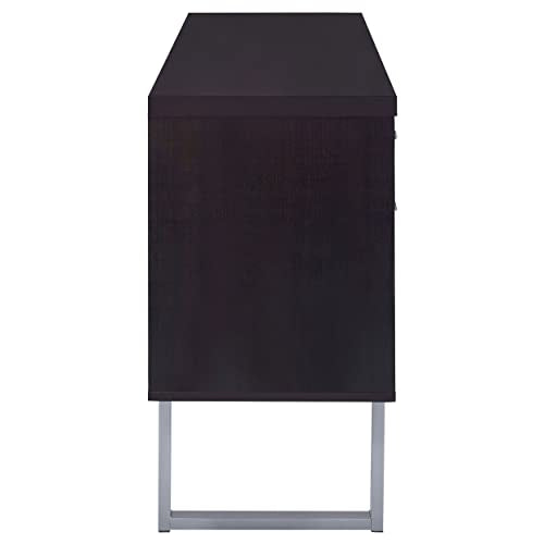 Coaster Home Furnishings Lawtey 5-Drawer Credenza with Adjustable Shelf Cappuccino Coaster Home Furnishings