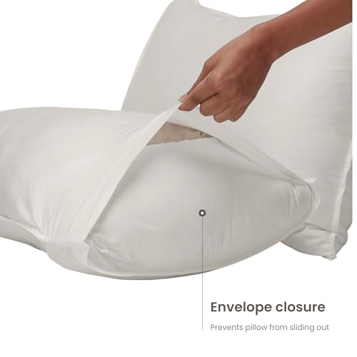 BIOWEAVES 100% Organic Washed Cotton Percale Weave Twin Duvet Cover Set | GOTS Certified Twin/Twin XL Duvet Cover & 1 Pillow Sham – 66x90 inches, Marshmallow BIOWEAVES