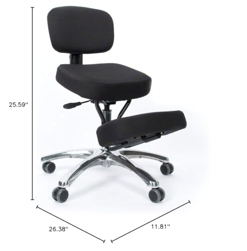 BetterPosture Jazzy Kneeling Chair – Multifunctional Ergonomic Posture Kneeling Chair Helps Reduce Back and Neck Strain Jobri